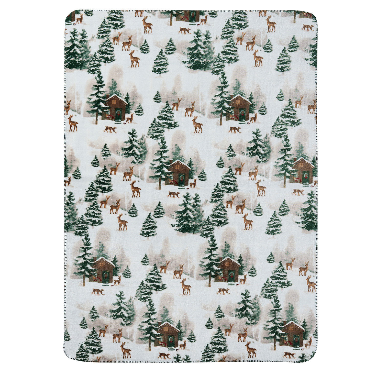 Hallmark Cabin Reversible Plush Throw - 50x70 front flat image number 2