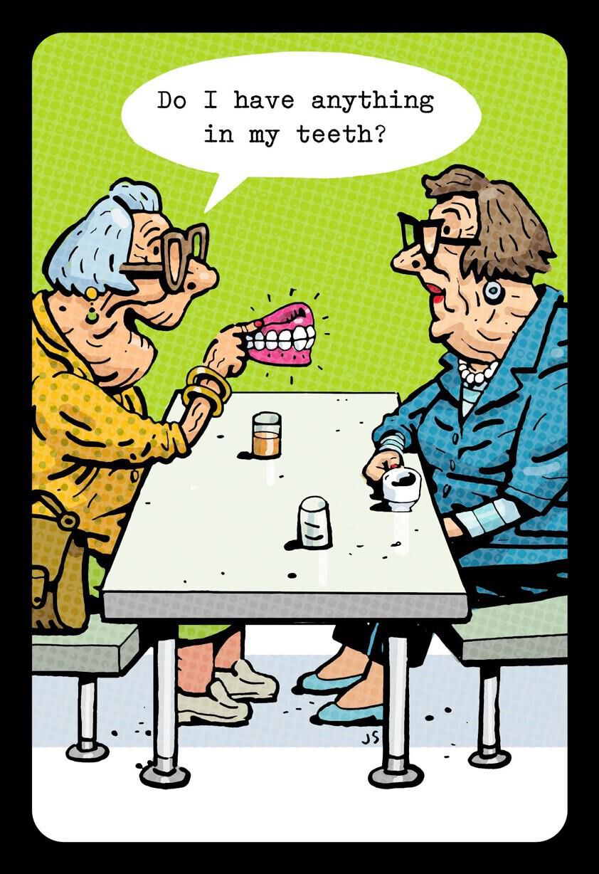 Denture Adventure Funny Birthday Card Greeting Cards