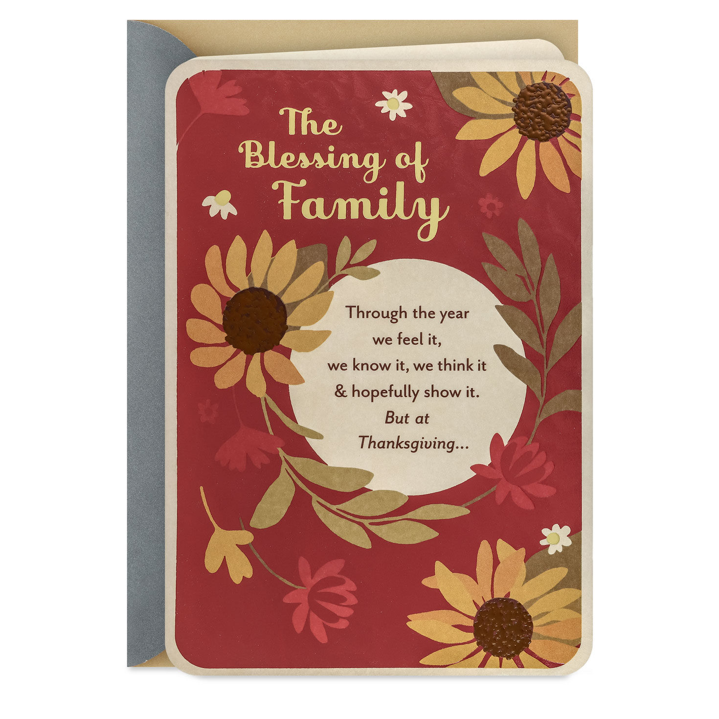 The Blessing of Family Thanksgiving Card for Relative
