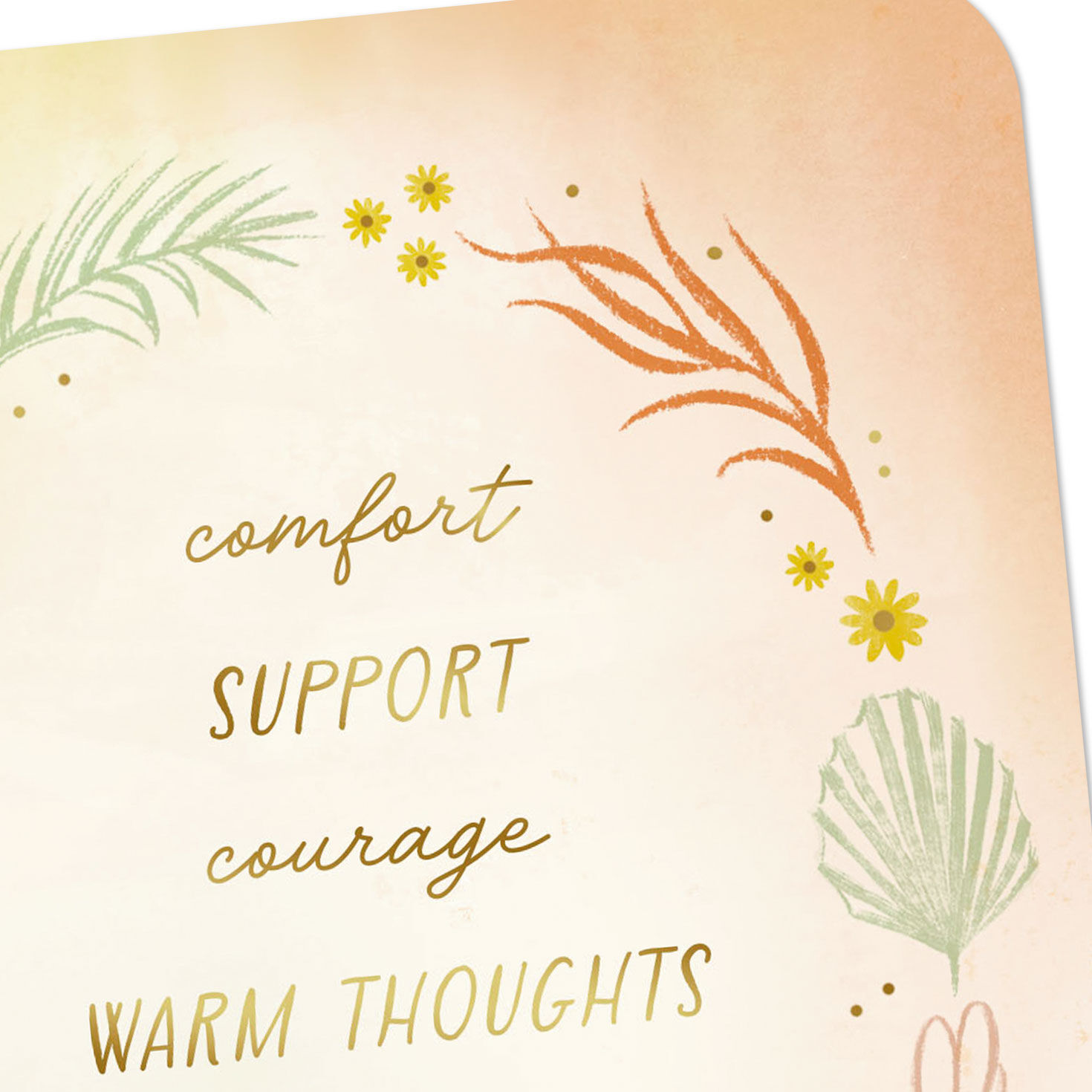 Botanical Wreath Encouragement Card Card Front Detail image number 4