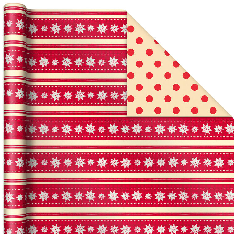 Holiday Kraft Reversible Wrapping Paper Rolls  image number 3