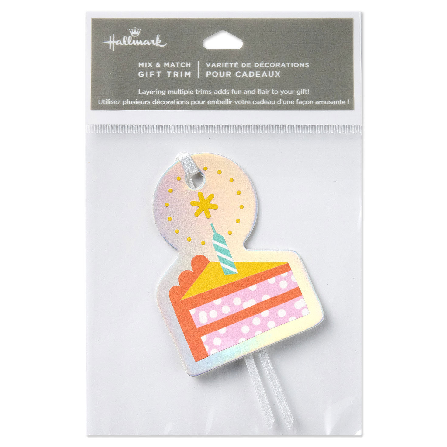 Slice of Cake With Candle Die-Cut Gift Tag package front image number 6