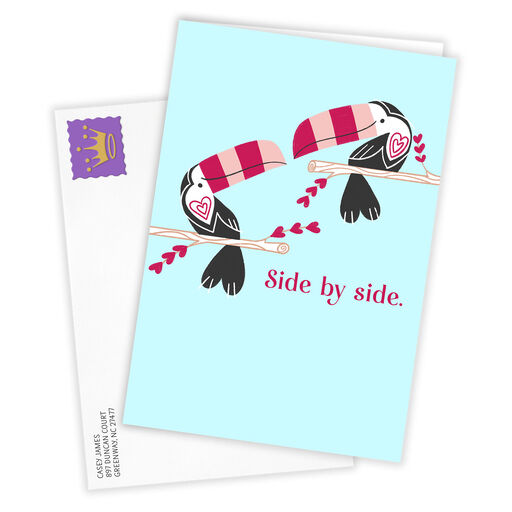 Two Toucans Folded Love Photo Card, 
