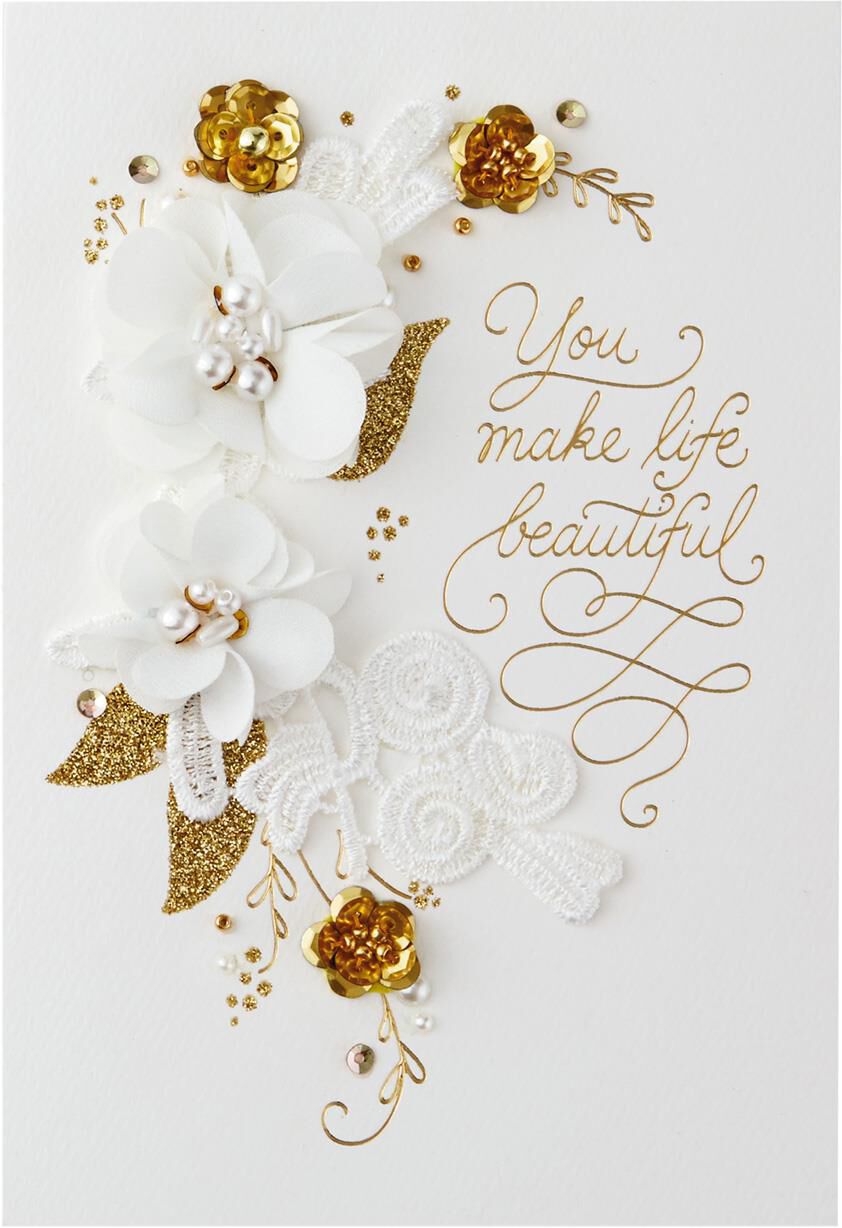 You Make Life Beautiful Anniversary Card