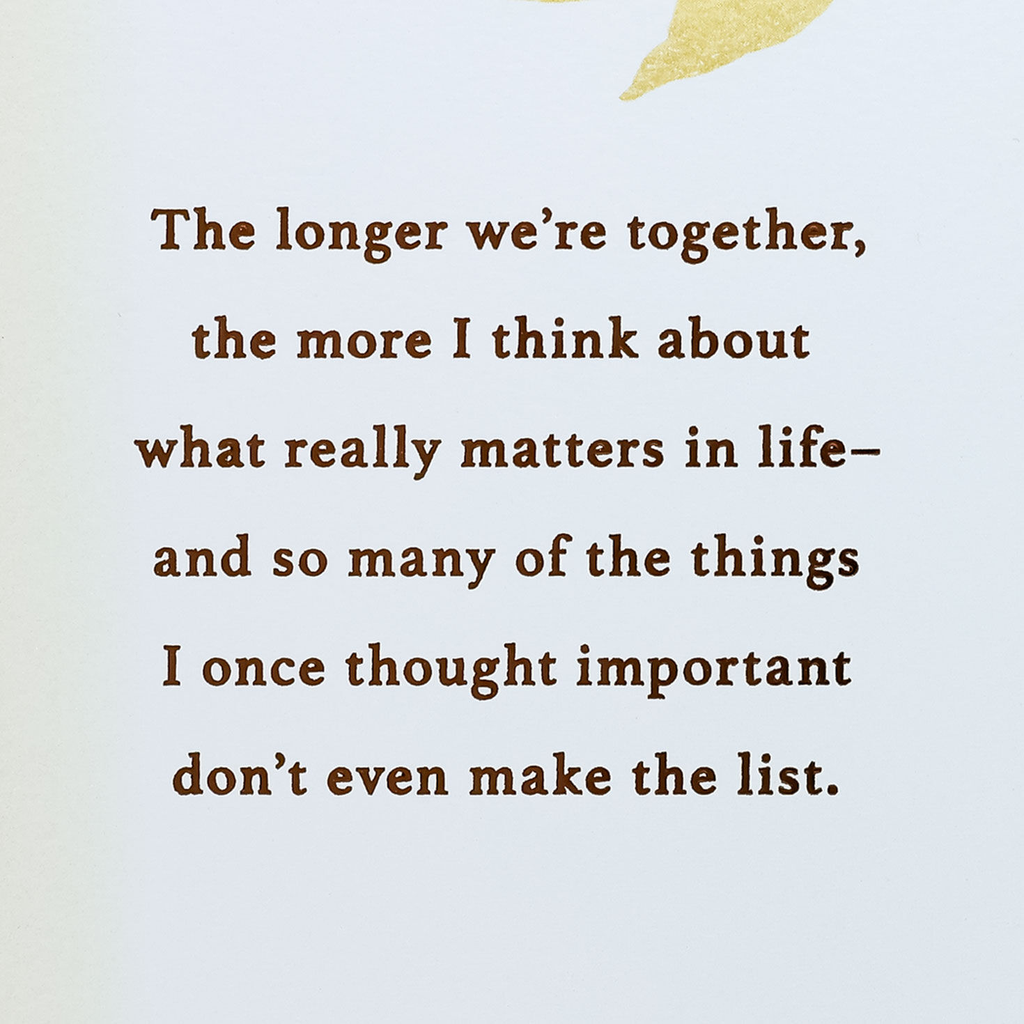 Green and Gold Leaves Our Anniversary Card Sentiment image number 2