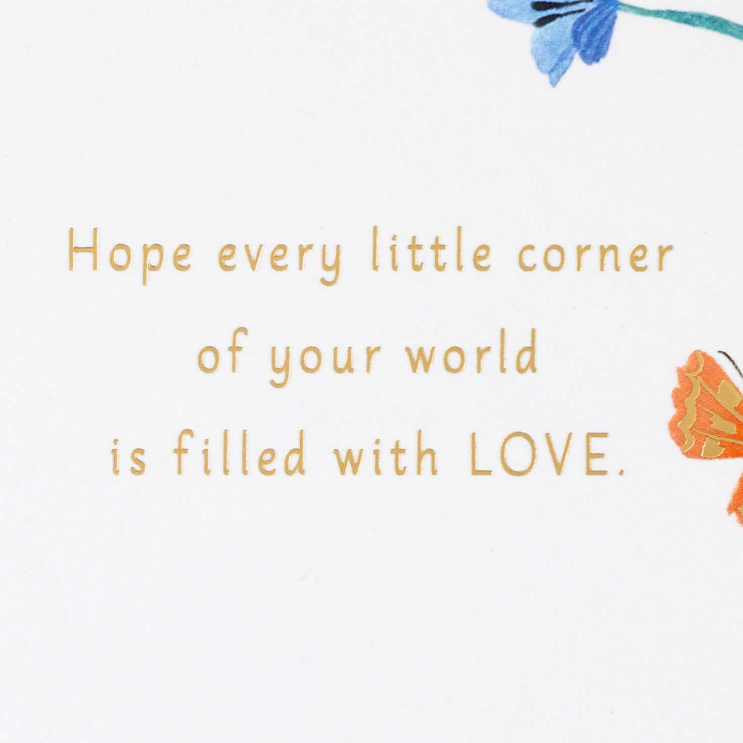 Flowers and Butterfly Cloche Mother's Day Card sentiment image number 2