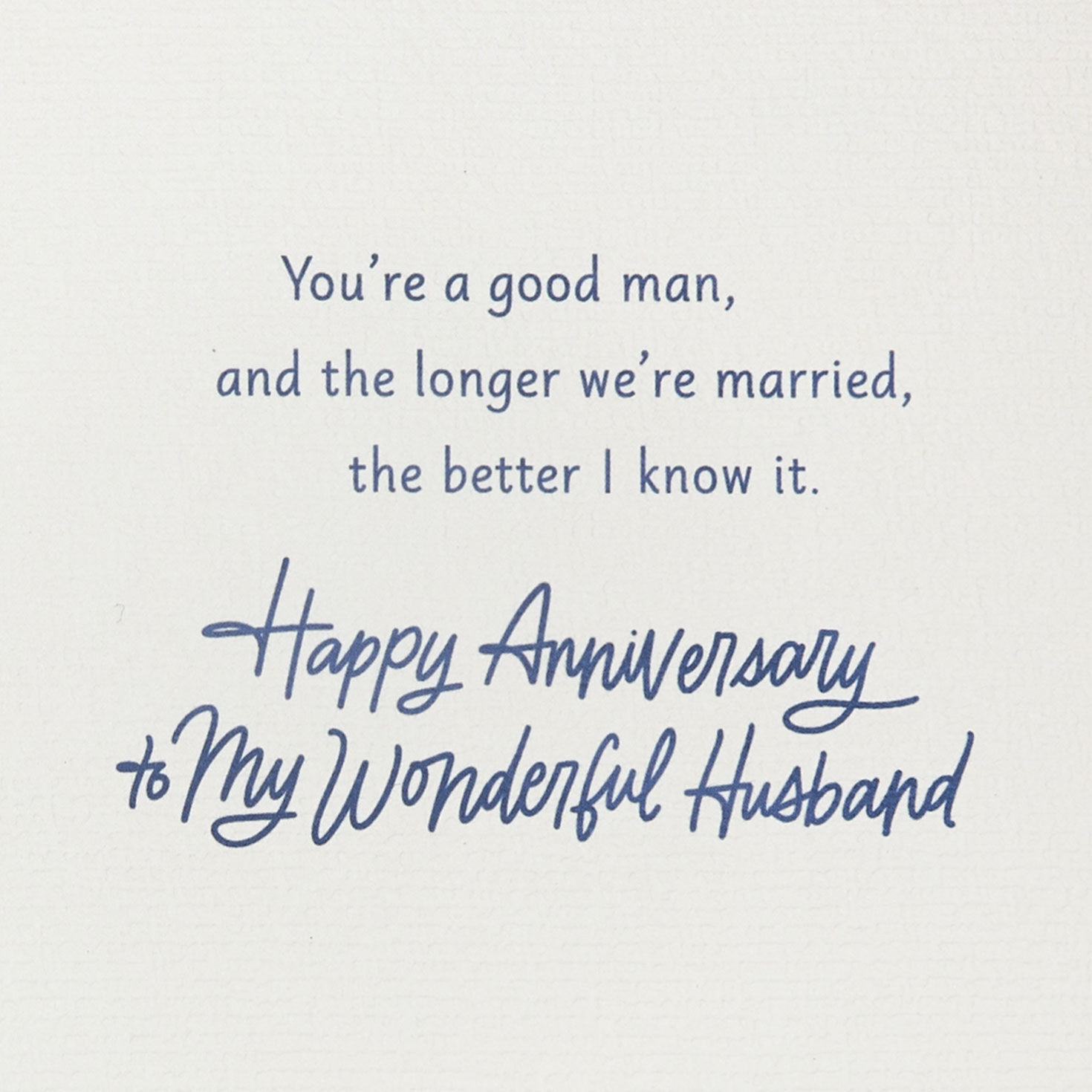 Thank You for Being There Anniversary Card for Husband - Greeting Cards ...