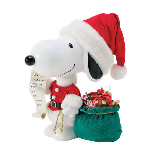 Peanuts Christmas Beagle Figurine, 10.5", 