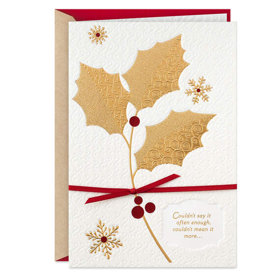 You're a Truly Good Man Romantic Christmas Card for Him, , large image number 1