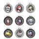 Disney Tim Burton's The Nightmare Before Christmas Halloween Town Glass Ornaments, Set of 9