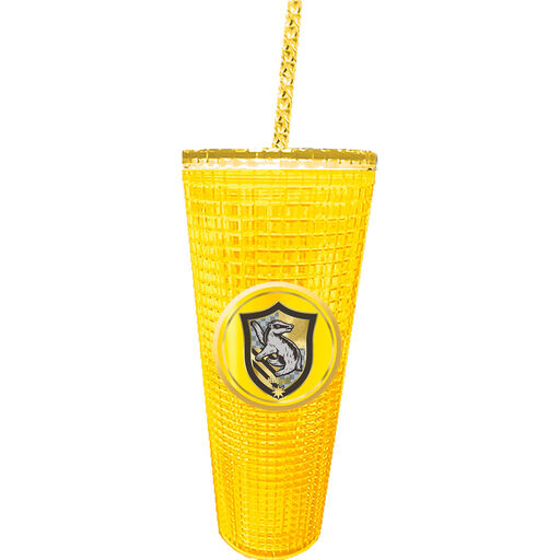 Spoontiques Harry Potter Hufflepuff Tumbler With Straw, 20 oz., 
