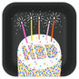 "HBD" Cake Dessert Plates, Pack of 8, , large image number 1