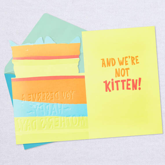 Cute Kittens Funny Mother's Day Card From Both, , large image number 3