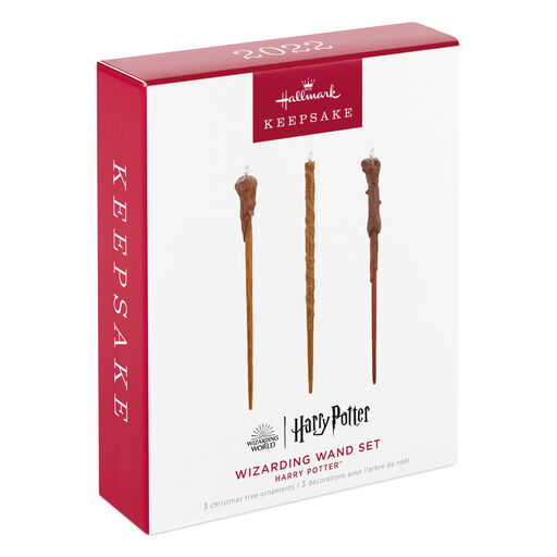 Harry Potter™ Wizarding Wands Metal Ornaments, Set of 3, 