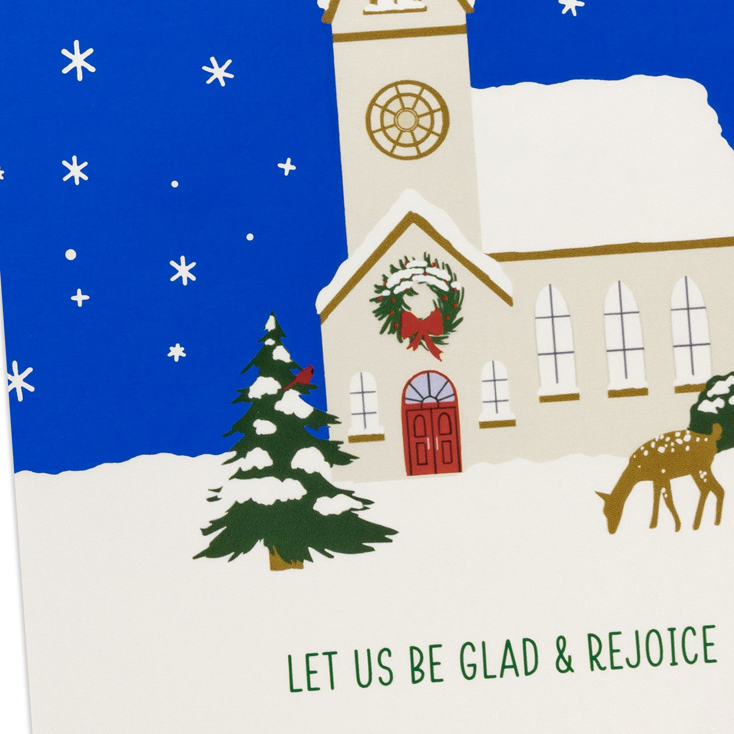Snowy Church DaySpring Religious Christmas Cards cover detail image number 6