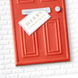 Red Door with Wreath Christmas Card Card Front Detail image number 5