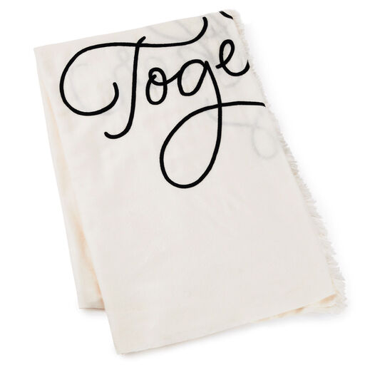 Better Together Embroidered Throw Blanket, 80x60, 