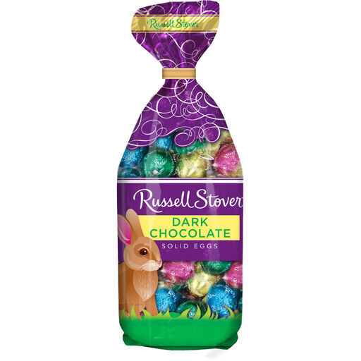 Russell Stover Dark Chocolate Solid Eggs Bag, 9 oz., 