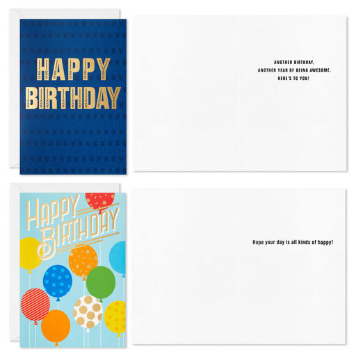 Colorful Classic Boxed All-Occasion Cards Assortment, Pack of 12, 