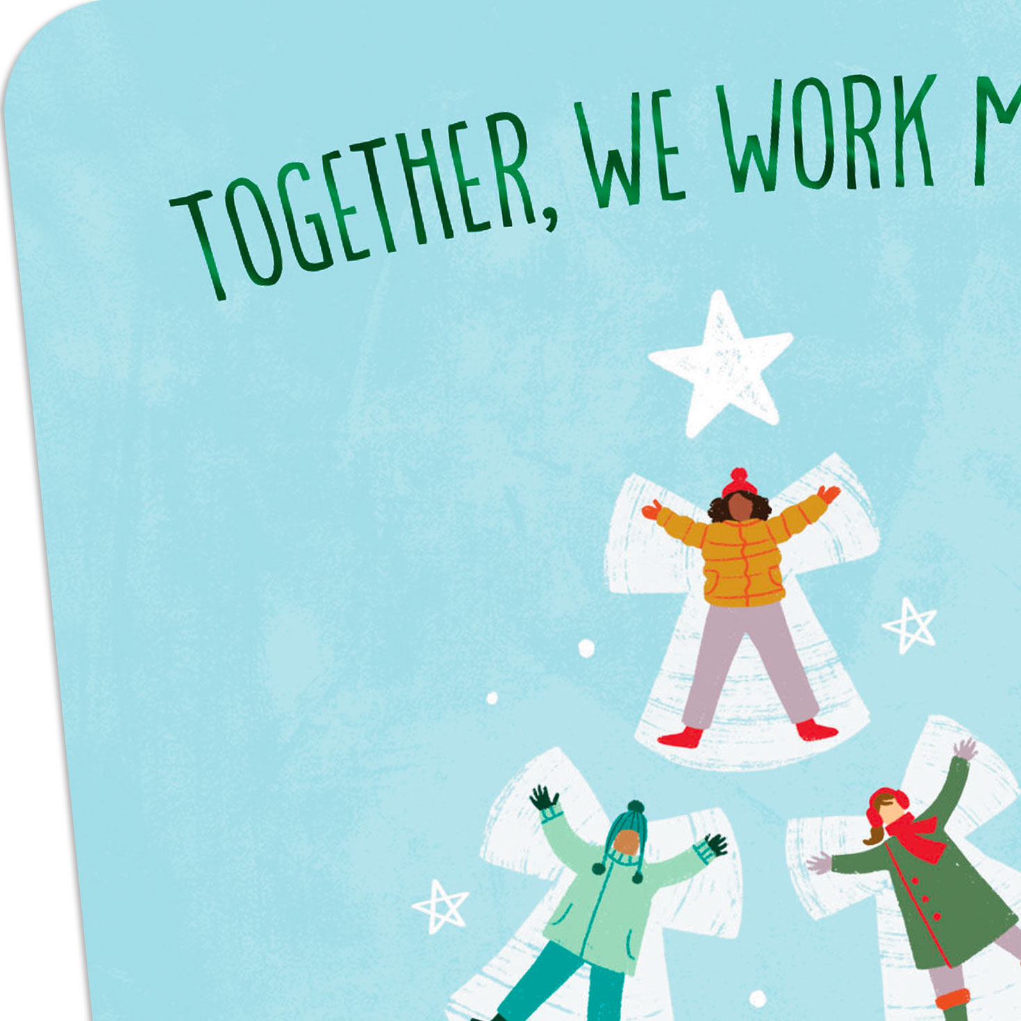 Together, We Work Magic Holiday Card for Coworker, , large image number 4