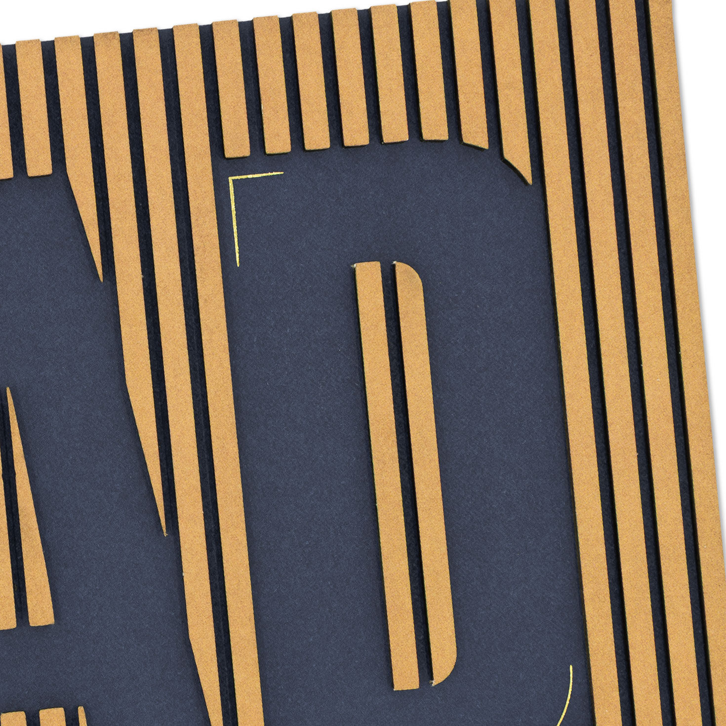 Navy Blue and Brown Dad Father's Day Card Card Front Detail image number 4