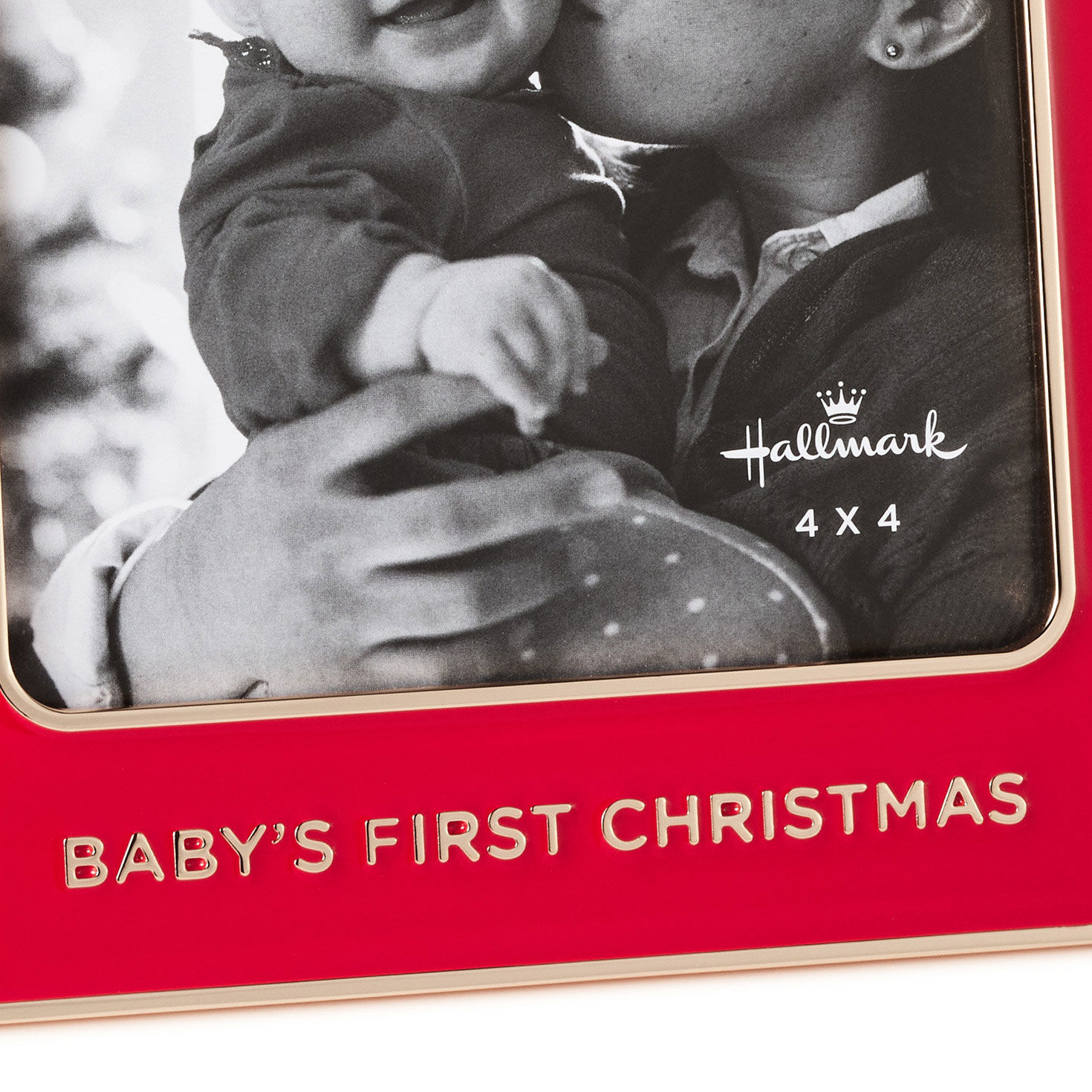 Baby's First Christmas Red Enamel Picture Frame, 4x4 for only USD 22.99 | Hallmark