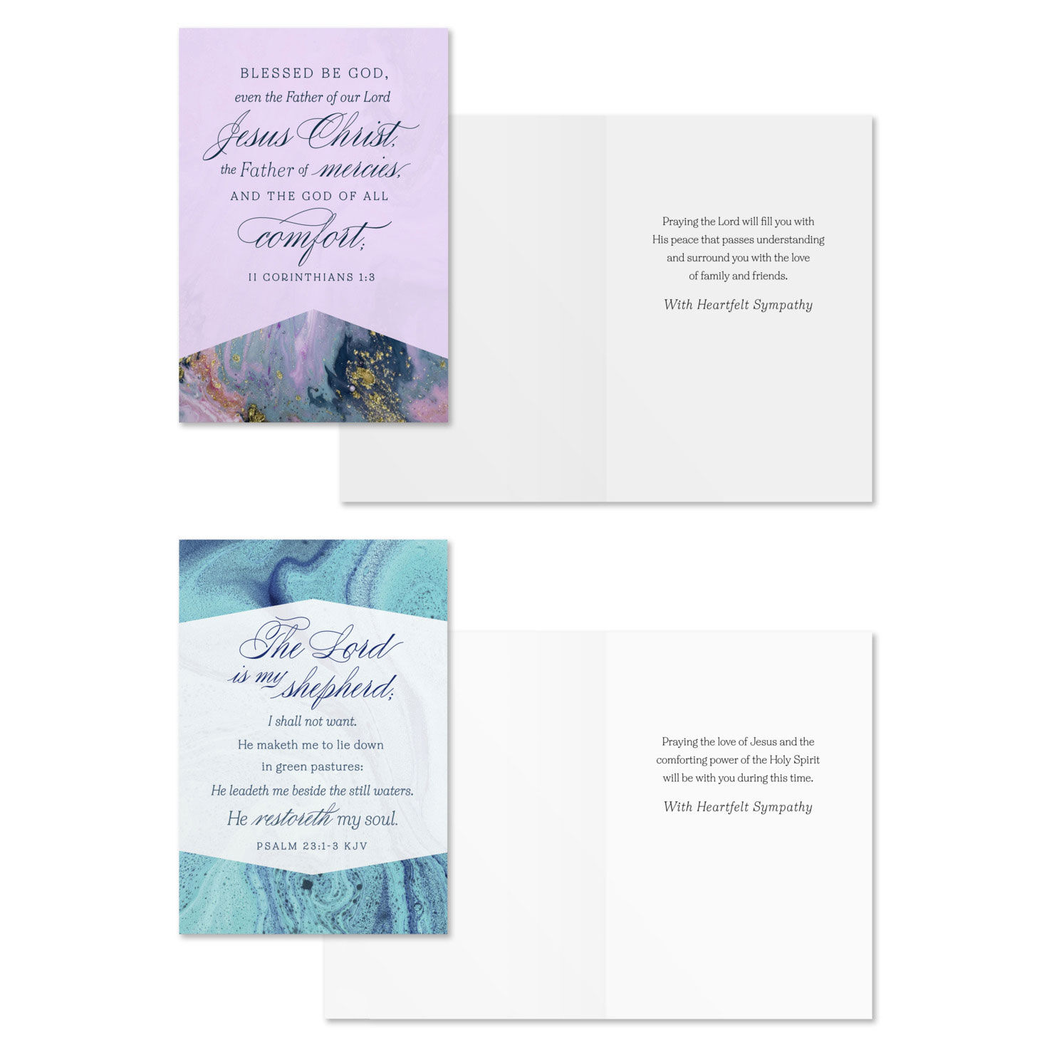 Marble DaySpring Sympathy Cards Assortment Card Front with Sentiment image number 4