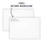 Lines on White Top Nine Flat Holiday Photo Card, , large image number 4
