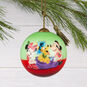 Mickey Minnie Ne'Qwa Art Glass Christmas Ornament hanging on tree image number 2