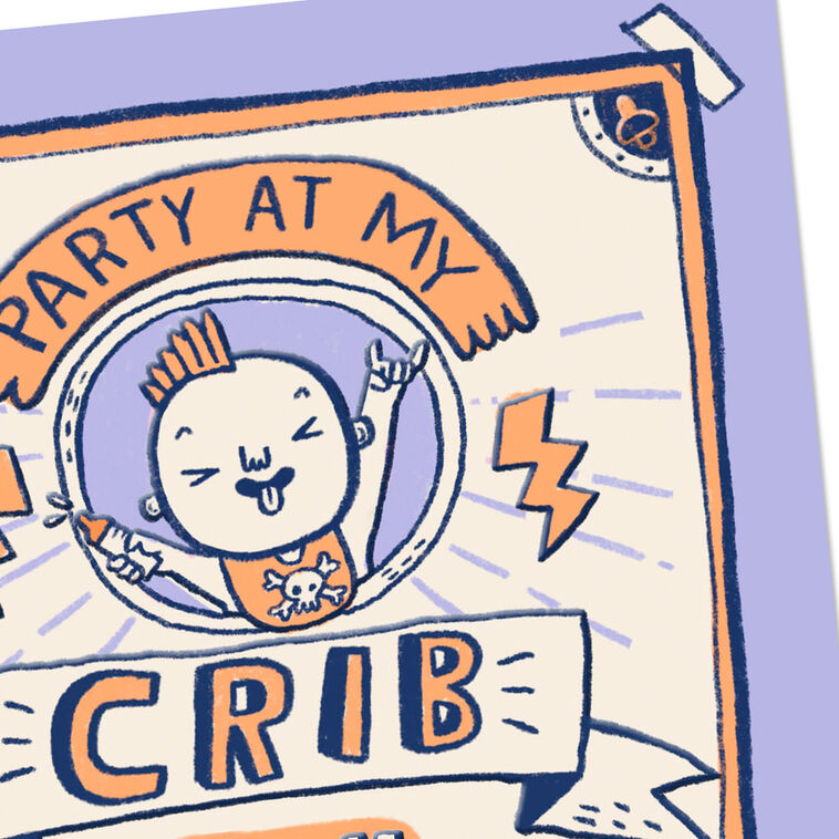 Bring Your Own Bottle Baby Shower Card Card Front Detail image number 4