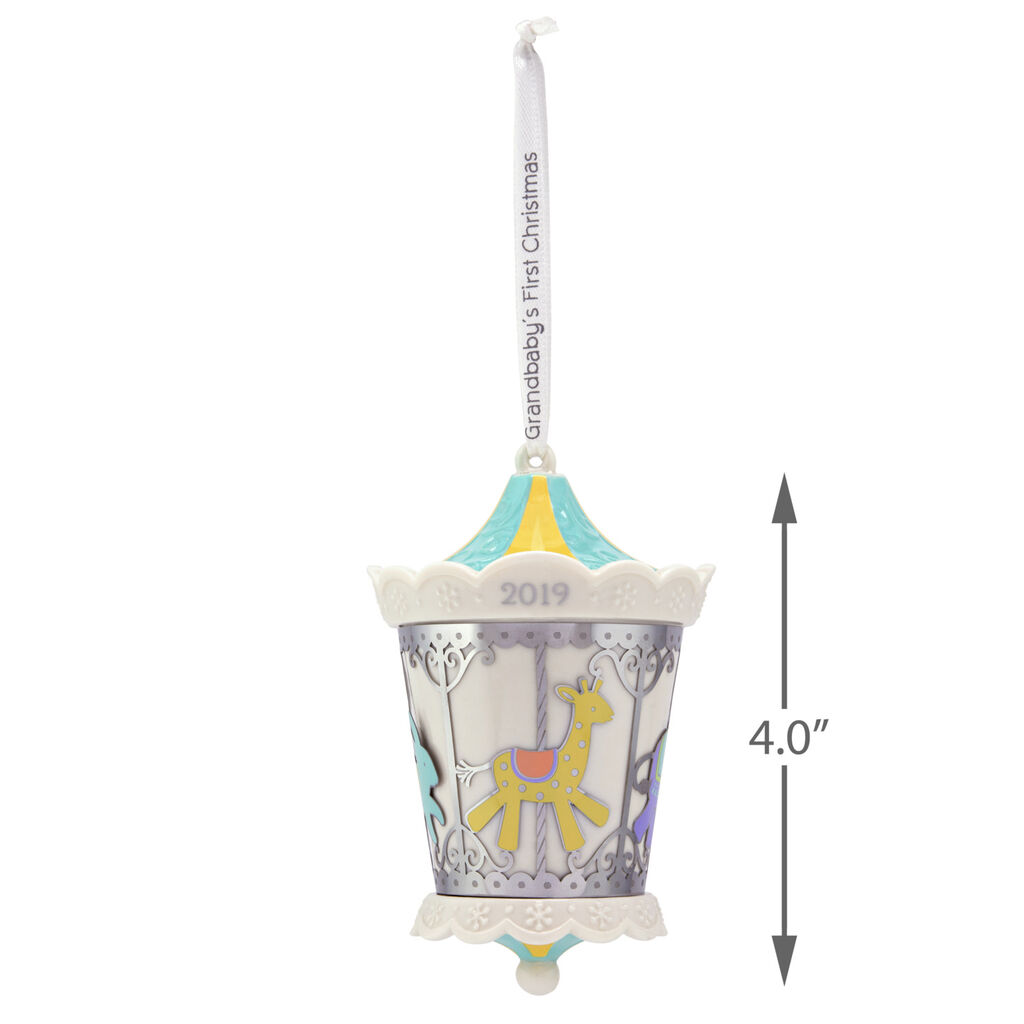 Christmas Carousel 2019 Grandbaby's First Christmas Carousel 2019 Porcelain and Metal Christmas Carousel 2019 Grandbaby's First Christmas Carousel 2019 Porcelain and Metal