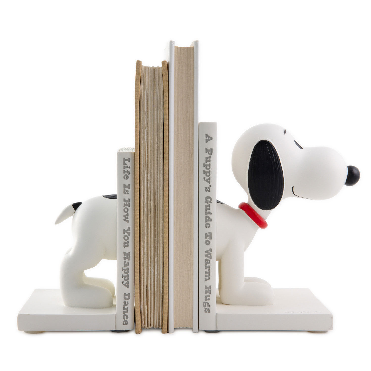 Peanuts Sculpted Snoopy Bookends front in use image number 3