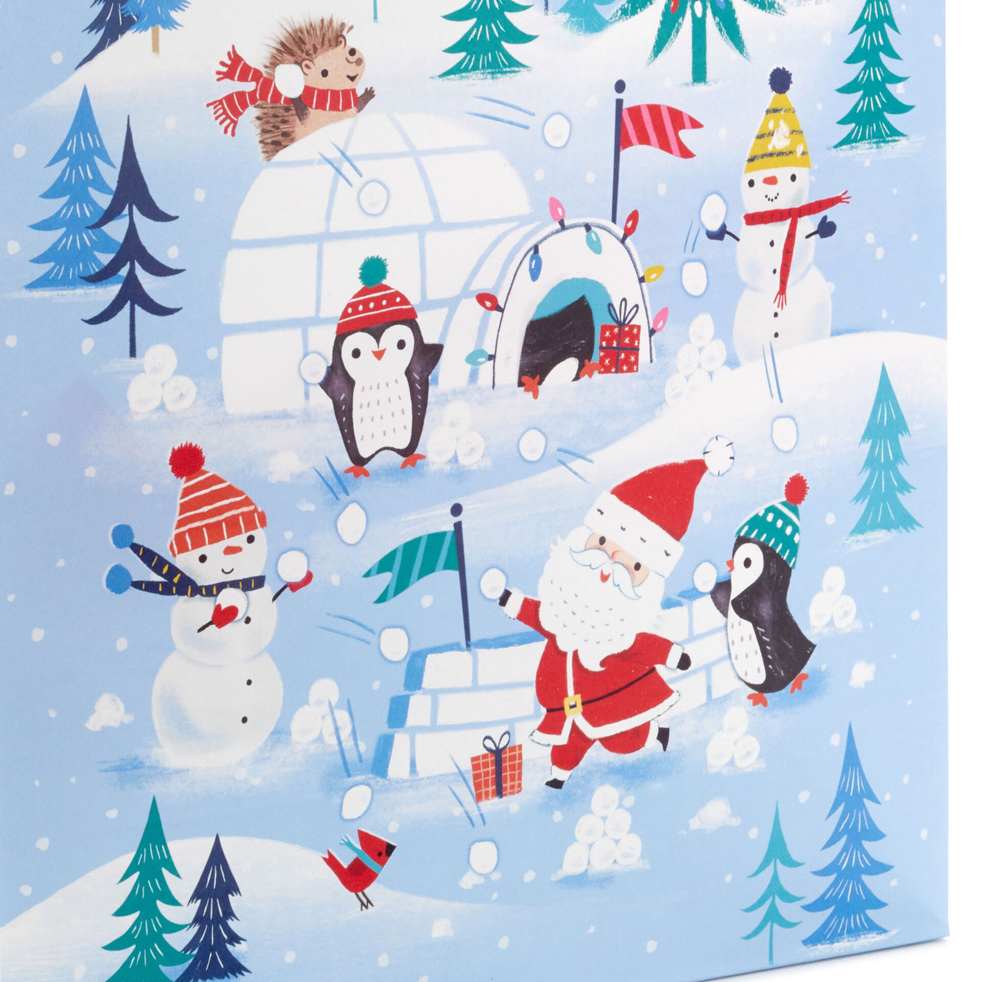 15.5" Cute Winter Scenes 2Pack XL Christmas Gift Bags Gift Bag Sets