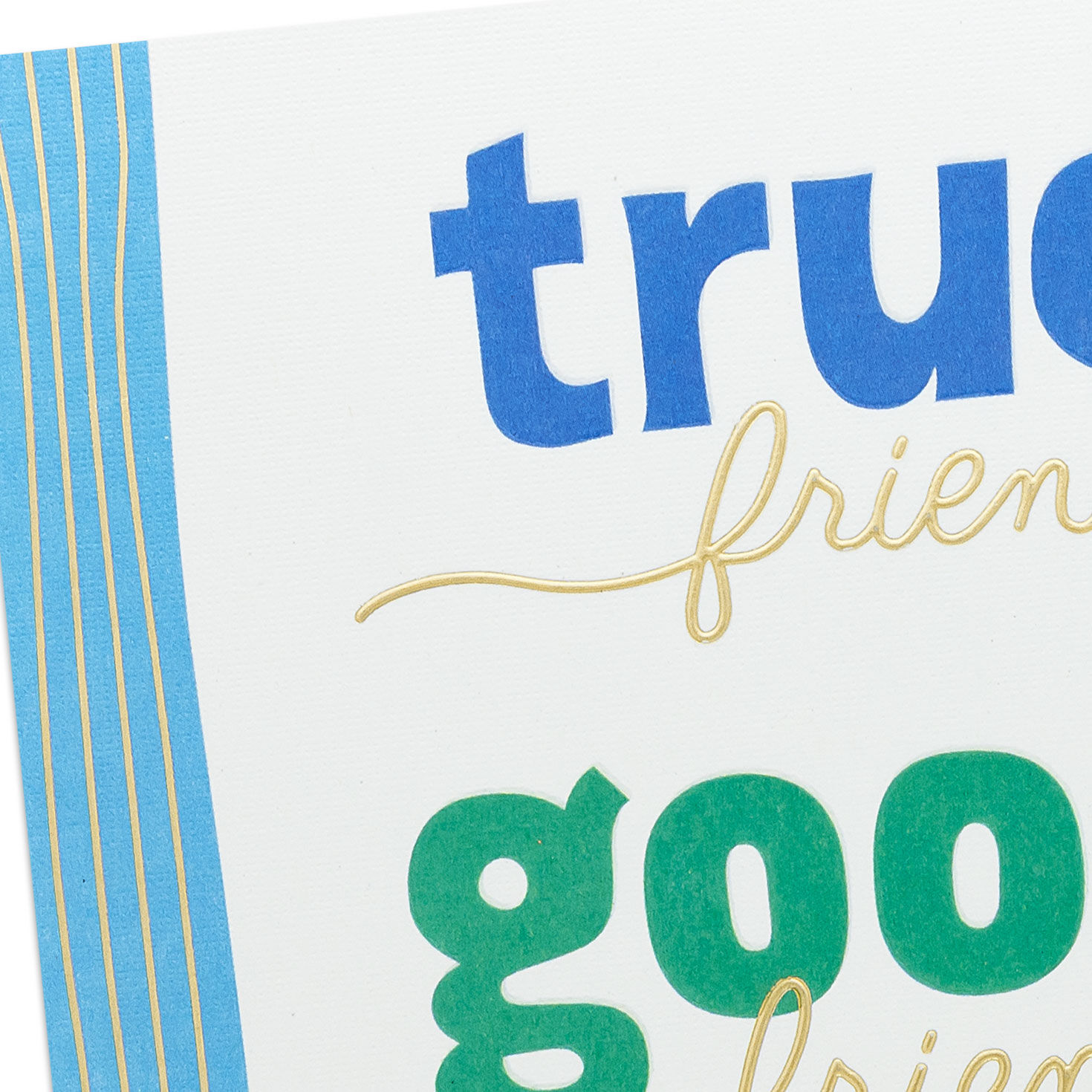 Upscale Lettering Birthday Card for Friend Card Front Detail image number 5