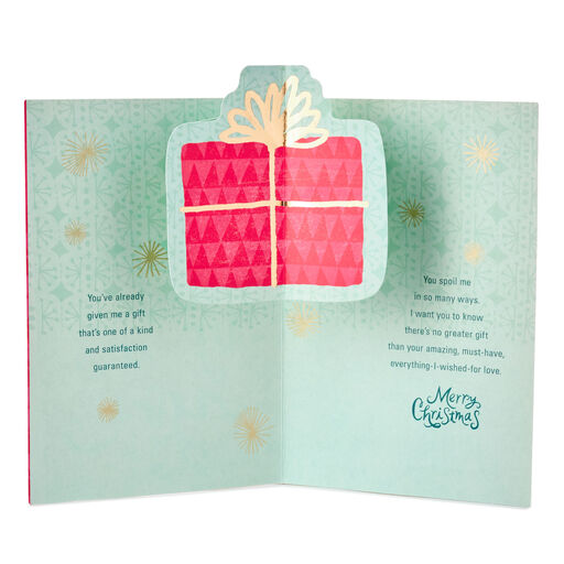 So Wrapped Up in You Romantic Pop-Up Christmas Card, 