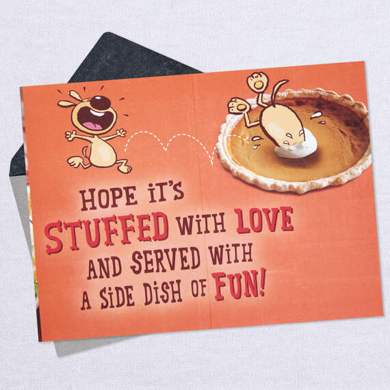 Stuffed With Love Funny Thanksgiving Card, , large image number 3