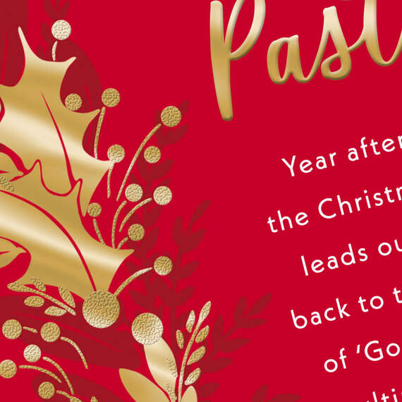 Thank You for All You Do Religious Christmas Card for Pastor, , large image number 5