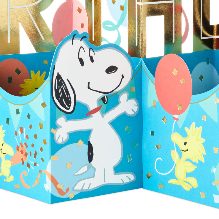 Jumbo Peanuts® Snoopy and Woodstock Fun and Good Times 3D Pop-Up ...