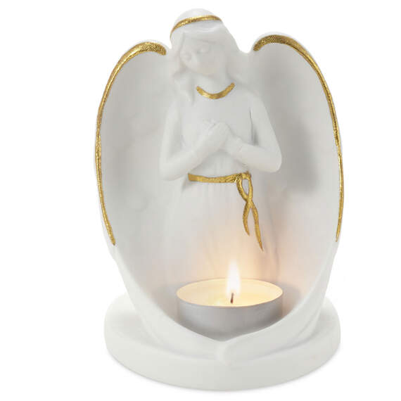 Bereavement Angel Figurine Tea-Light Holder, 4.87", , large image number 3