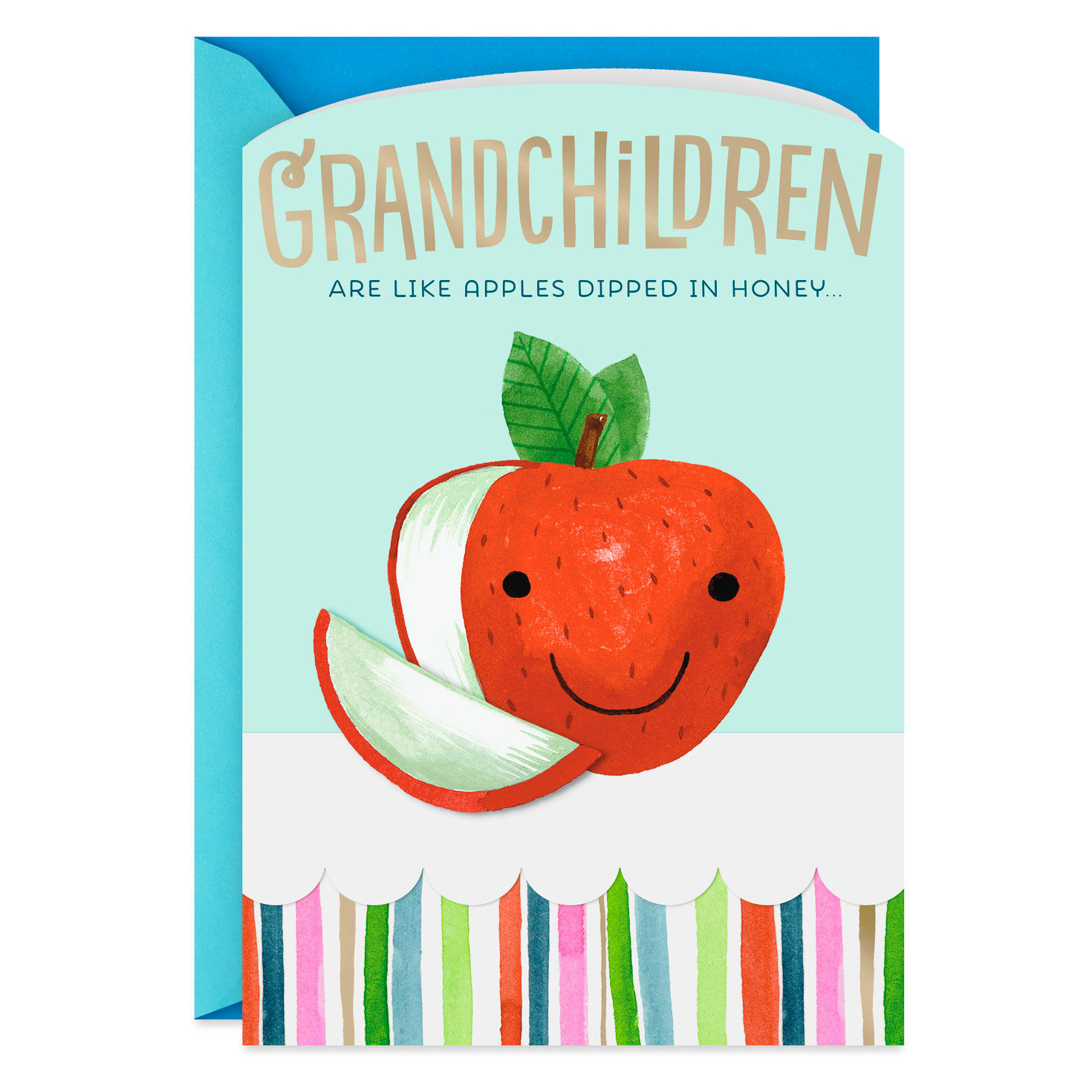 Grandchildren Are Like Apples in Honey Rosh Hashanah Card