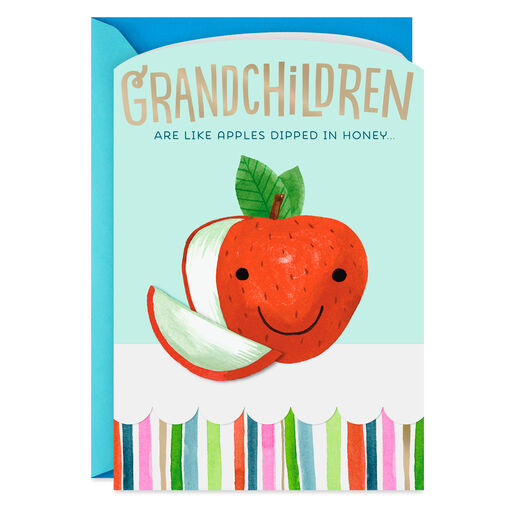 Grandchildren Are Like Apples in Honey Rosh Hashanah Card, 