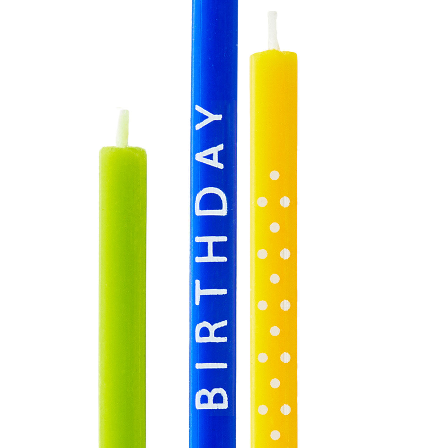 Colorful Square Birthday Candles, Pack of 6, , large image number 3