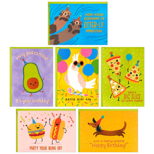 Give a Giggle Assorted Boxed Birthday Note Cards, Pack of 24, 