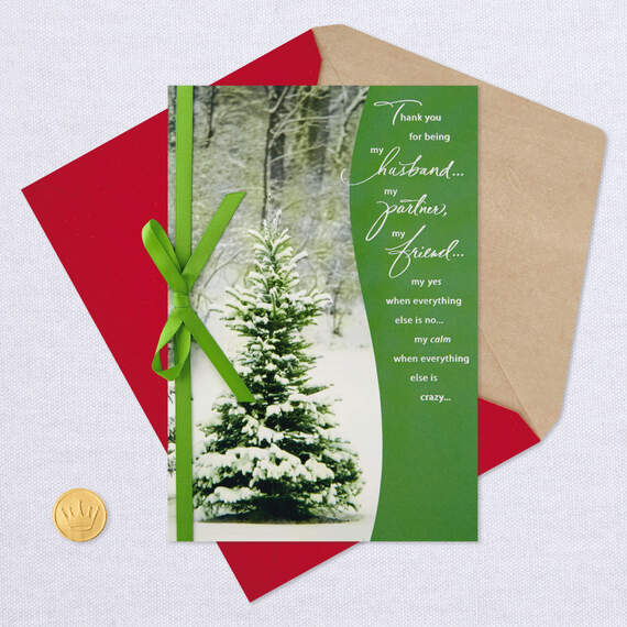 Thank You for Being My Everything Christmas Card for Husband, , large image number 5