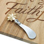 Come All Ye Faithful Cheese Board and Spreader closeup detail image number 4