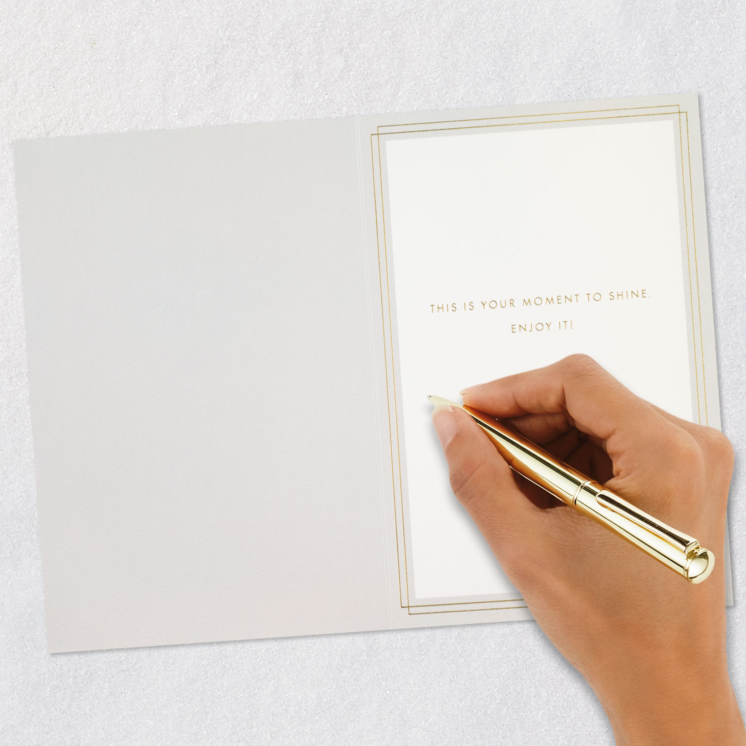 Gray Mortarboard Cap Graduation Card Signing card image number 6