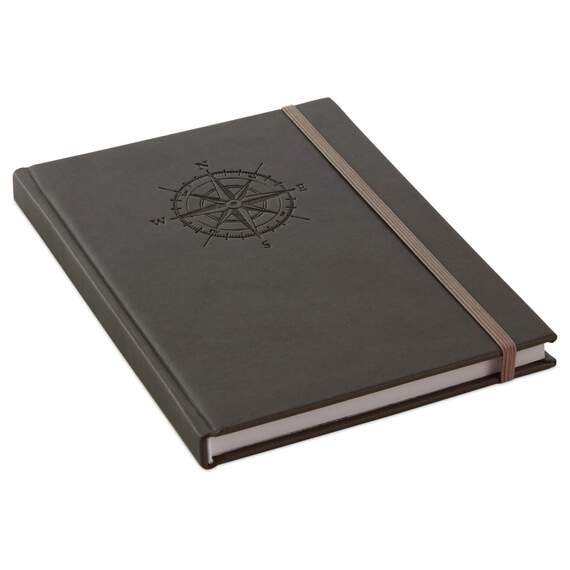Compass Faux Leather Journal, , large image number 1