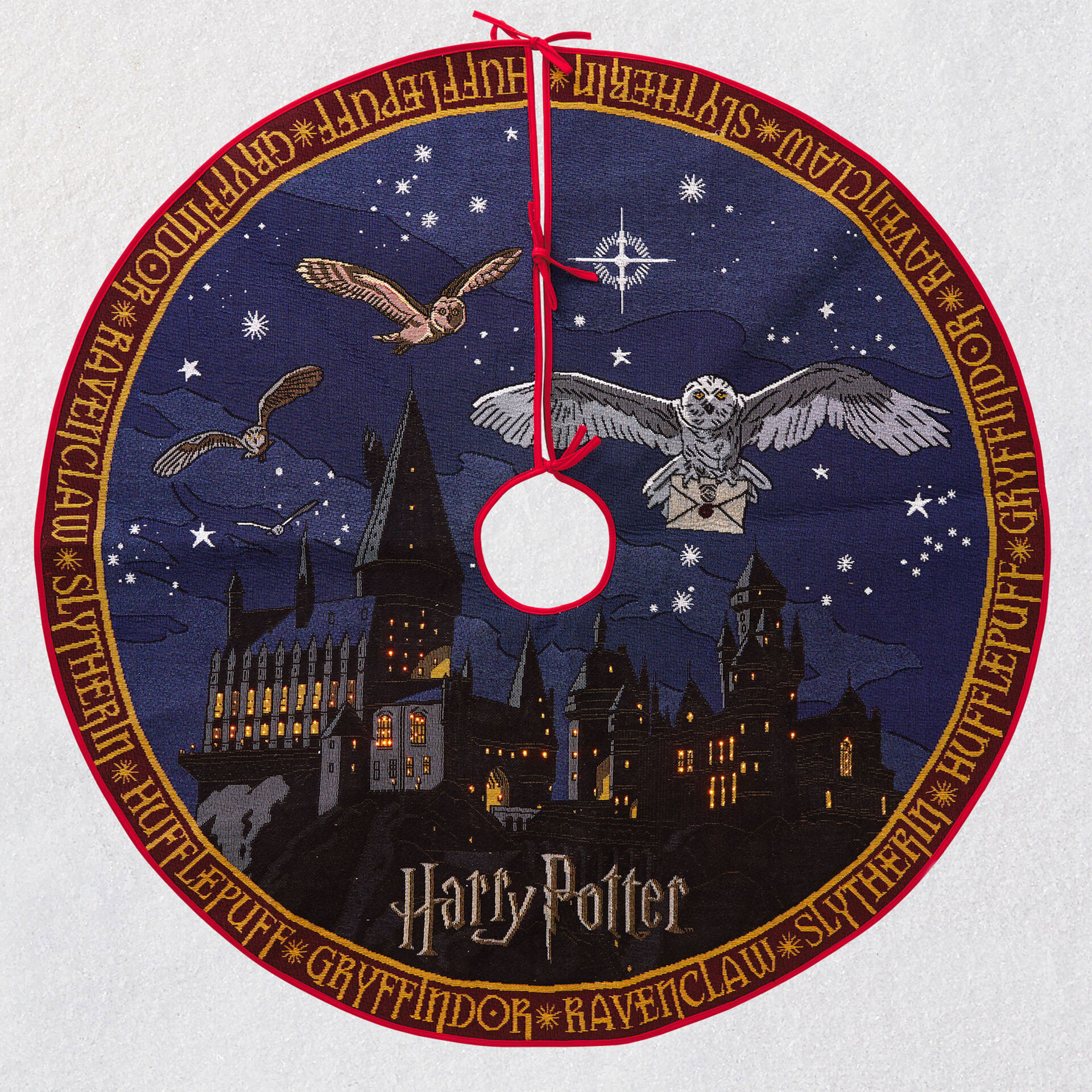 Harry Potter Hogwarts Castle Tree Skirt With Light Keepsake Ornaments Hallmark