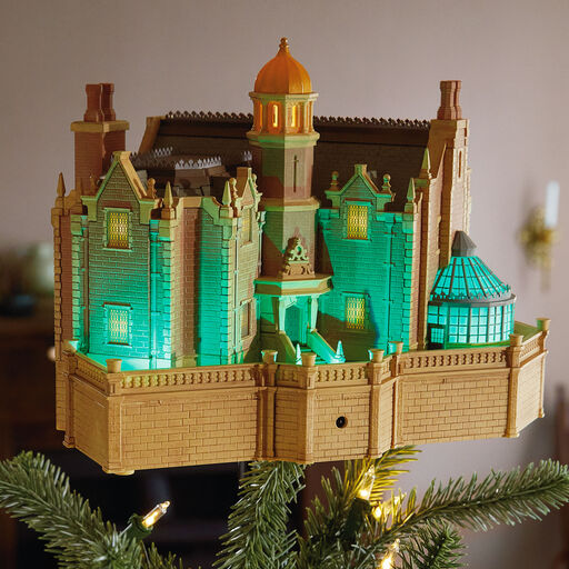 Disney The Haunted Mansion Collection The Haunted Mansion Musical Christmas Tree Topper With Light, 