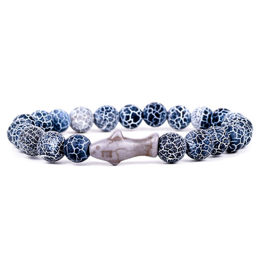 Fahlo Dark Blue Shark Voyage Bracelet, 